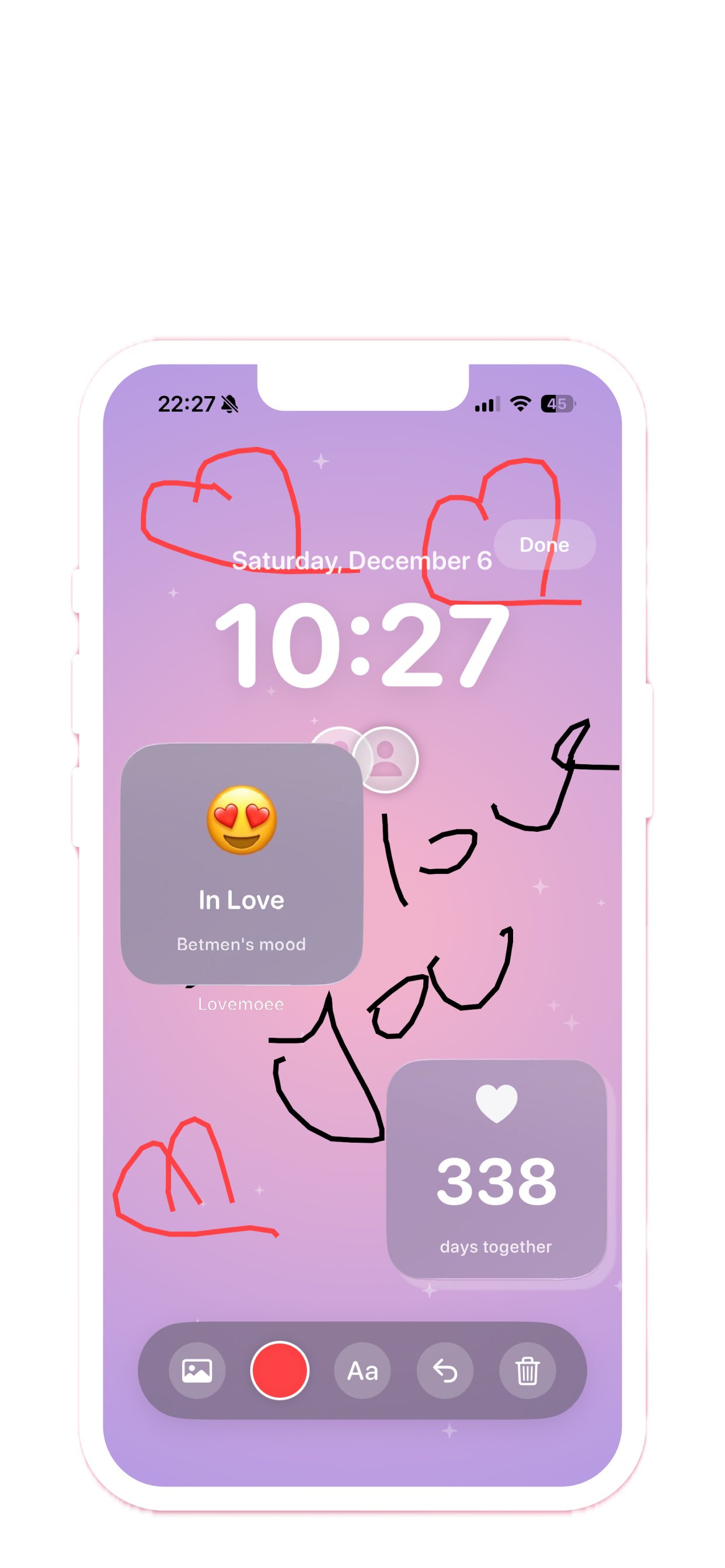 Lovemoe Lockscreen Widget